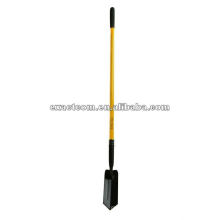 trenching shovel with handle